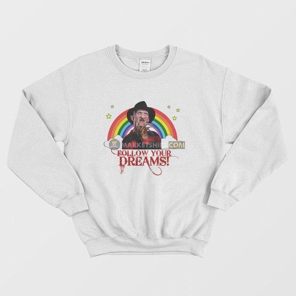 Freddy Krueger Follow Your Dreams Sweater - Picture 1 of 4